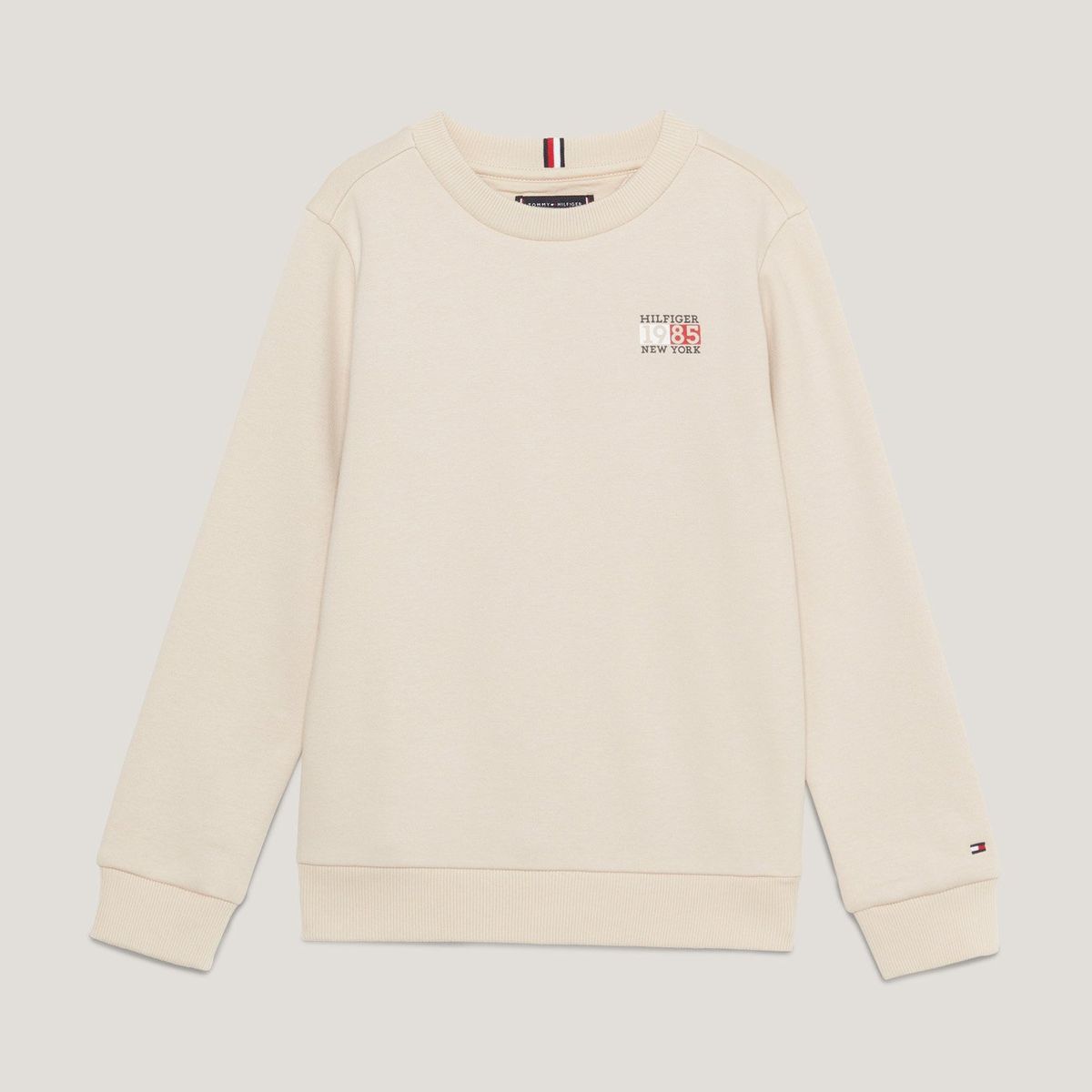 TOMMY HILFIGER - Polerón C-Neck Con Logo New York Beige Tommy Hilfiger