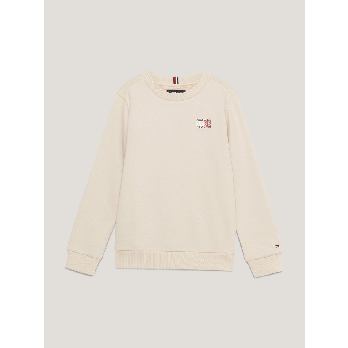TOMMY HILFIGER - Polerón C-Neck Con Logo New York Beige Tommy Hilfiger