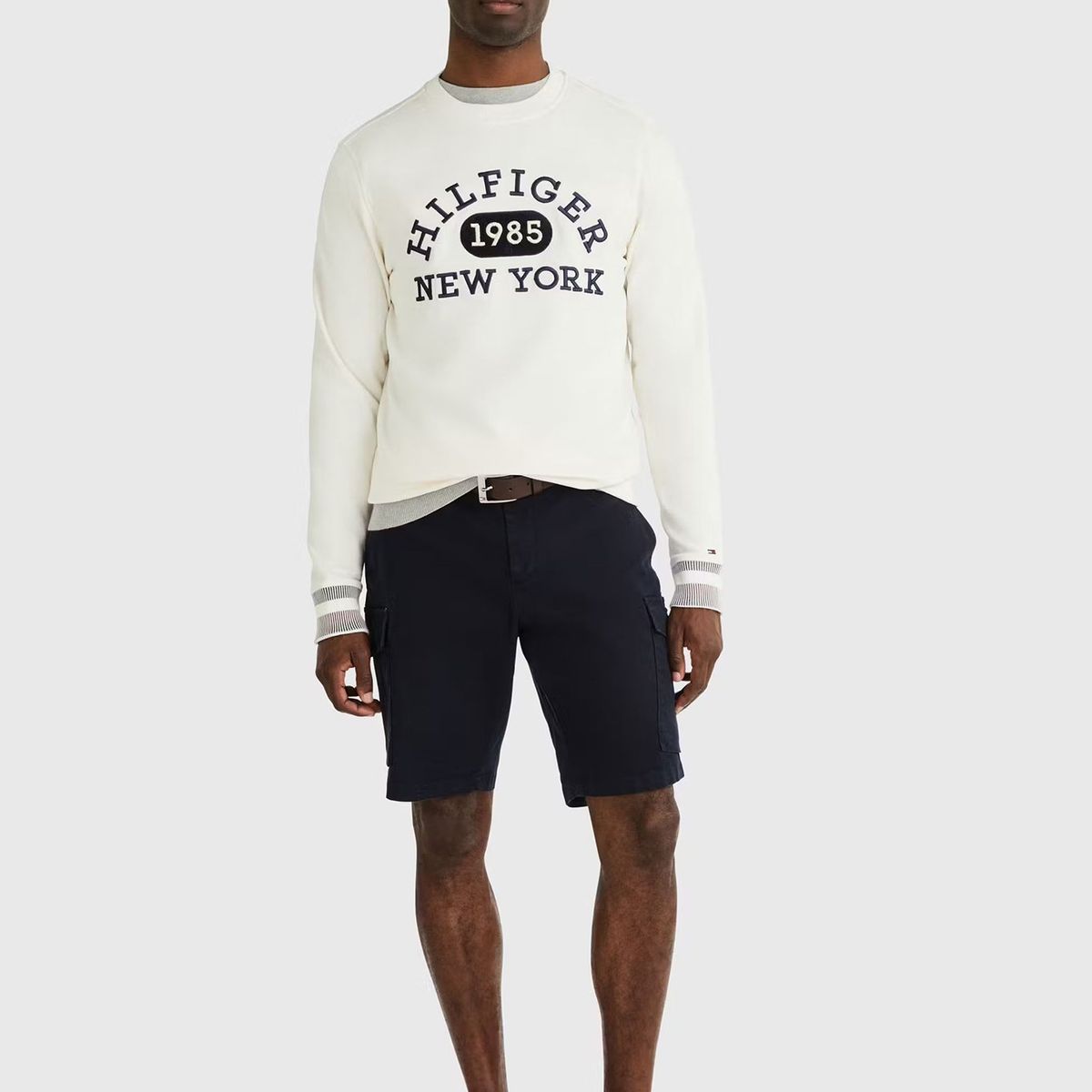 TOMMY HILFIGER - Polerón Collegiate Monotype Logo Blanco Tommy Hilfiger