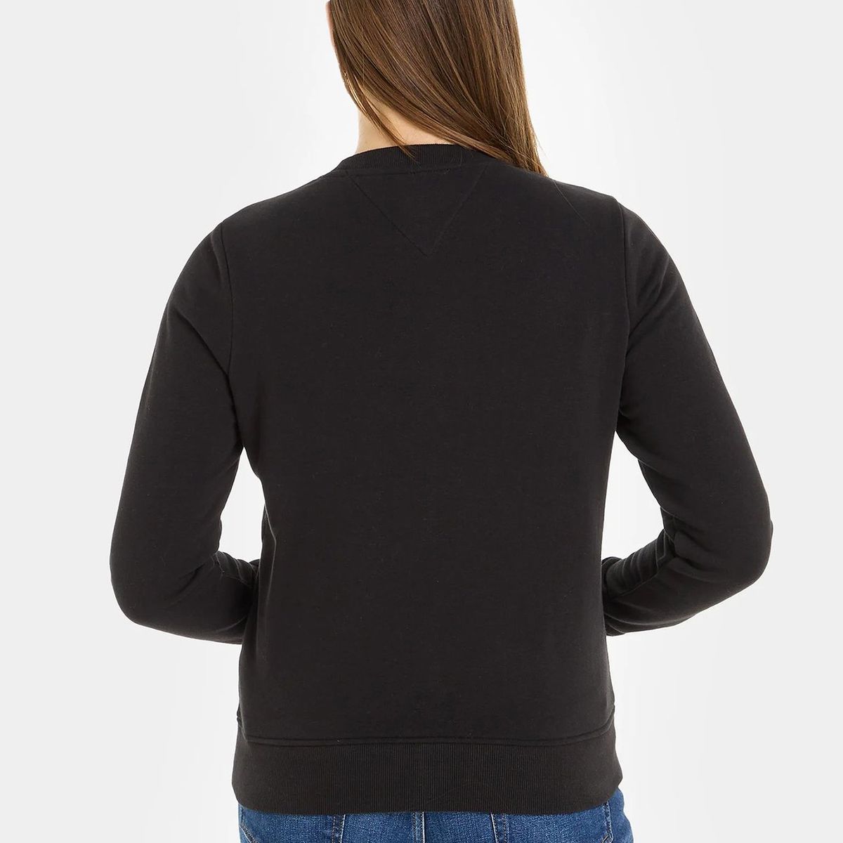 TOMMY HILFIGER - Polerón Modern C-Neck Con Logo Negro Tommy Hilfiger