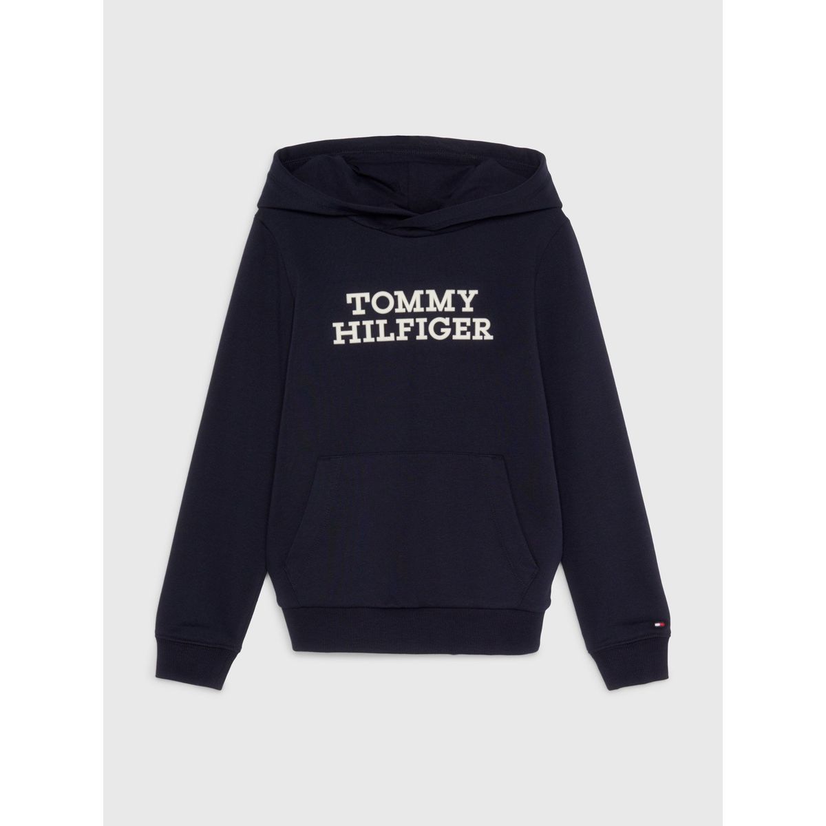 TOMMY HILFIGER - Polerón Hoodie De Felpa Azul Tommy Hilfiger