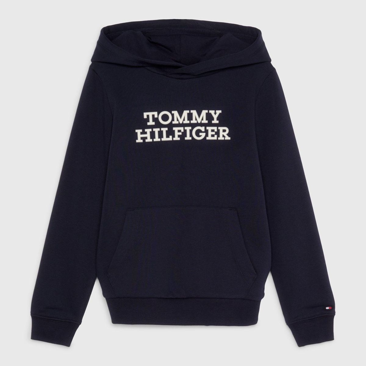 TOMMY HILFIGER - Polerón Hoodie De Felpa Azul Tommy Hilfiger