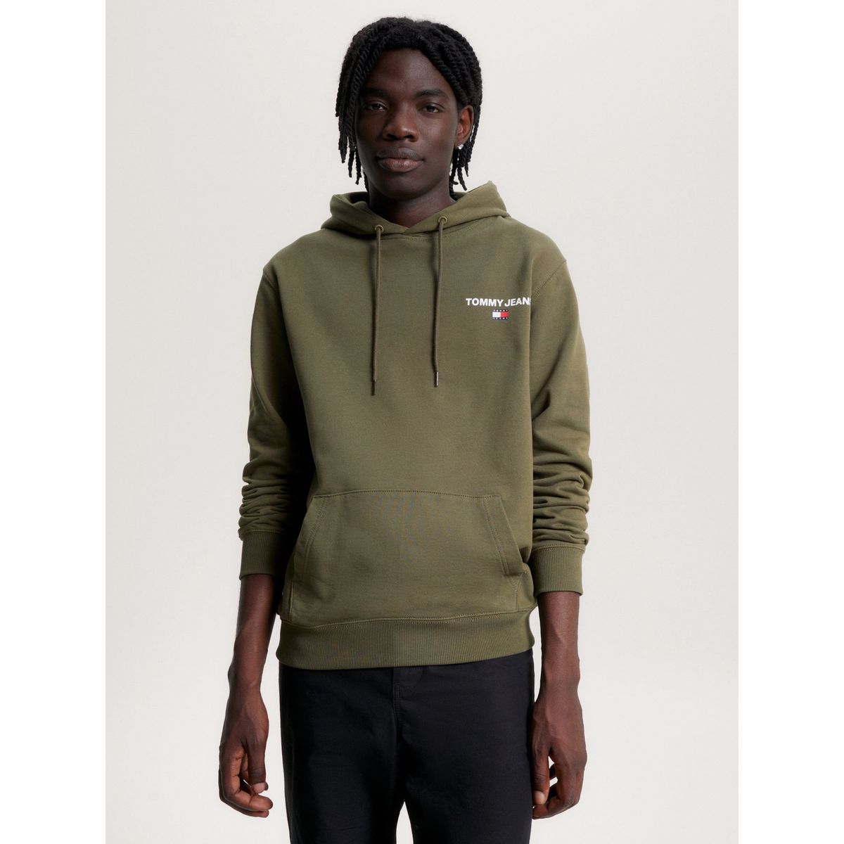 TOMMY HILFIGER - Polerón Hoodie Logo Gráfico Verde Tommy Hilfiger