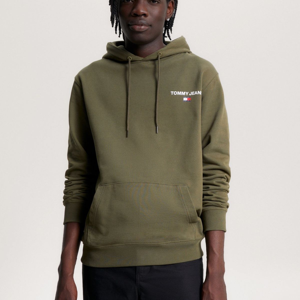 TOMMY HILFIGER - Polerón Hoodie Logo Gráfico Verde Tommy Hilfiger