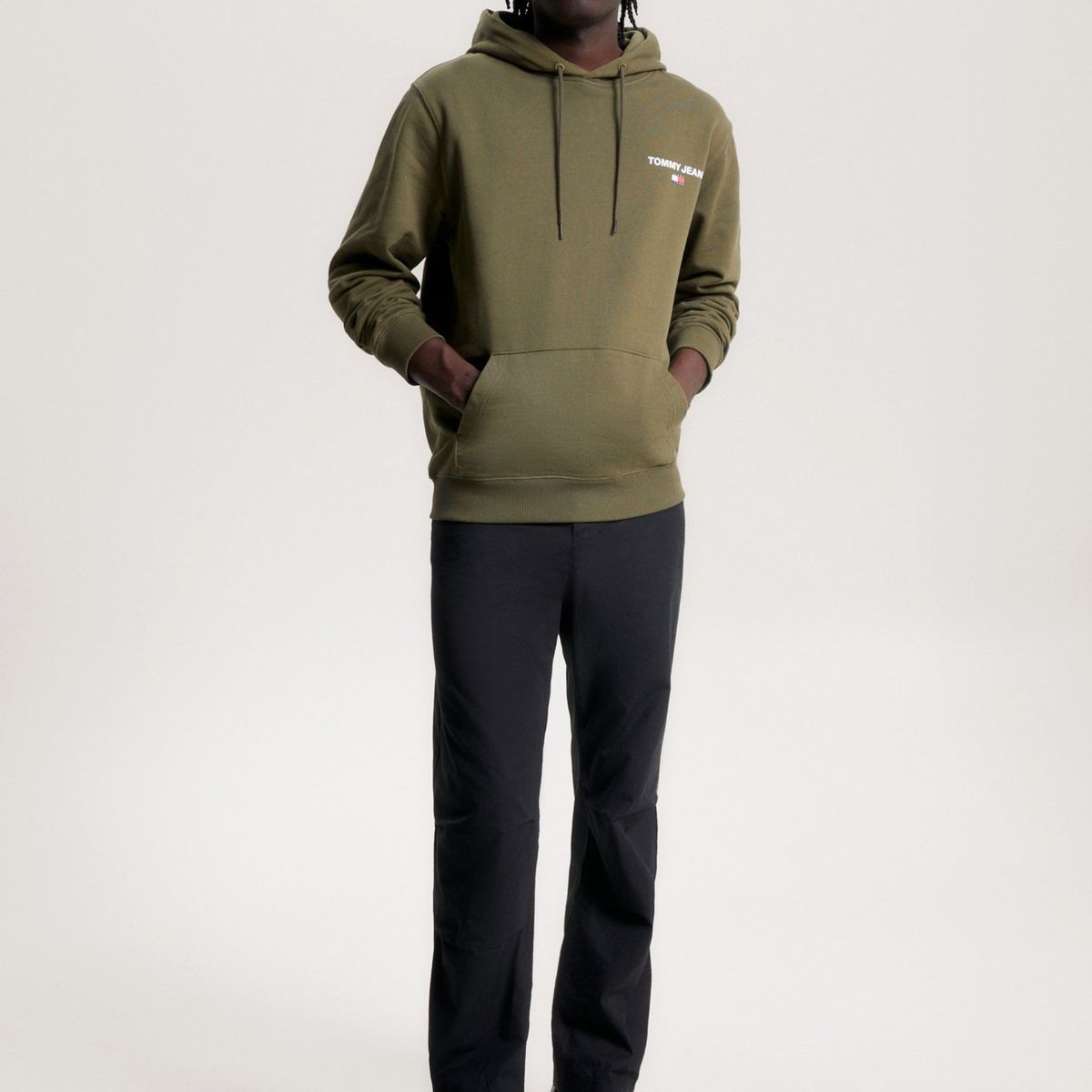 TOMMY HILFIGER - Polerón Hoodie Logo Gráfico Verde Tommy Hilfiger