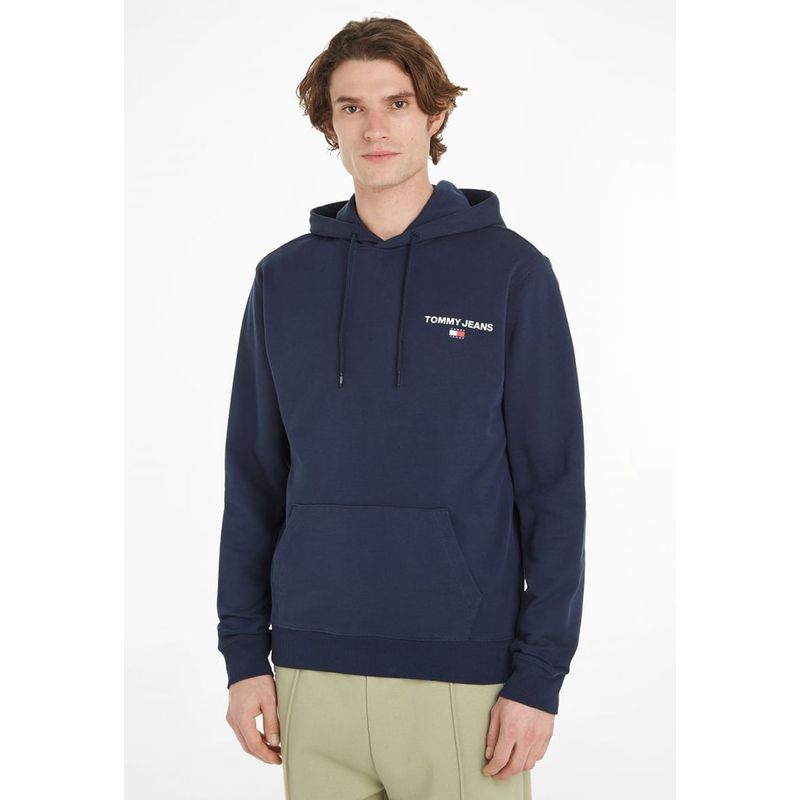 TOMMY HILFIGER - Polerón Hoodie Logo Gráfico Azul Tommy Hilfiger
