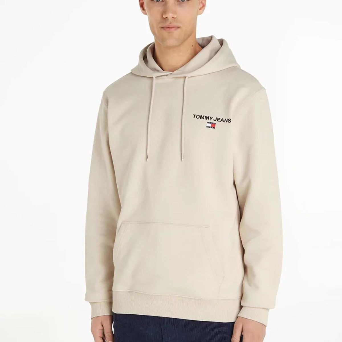 TOMMY HILFIGER - Polerón Hoodie Logo Gráfico Beige Tommy Hilfiger