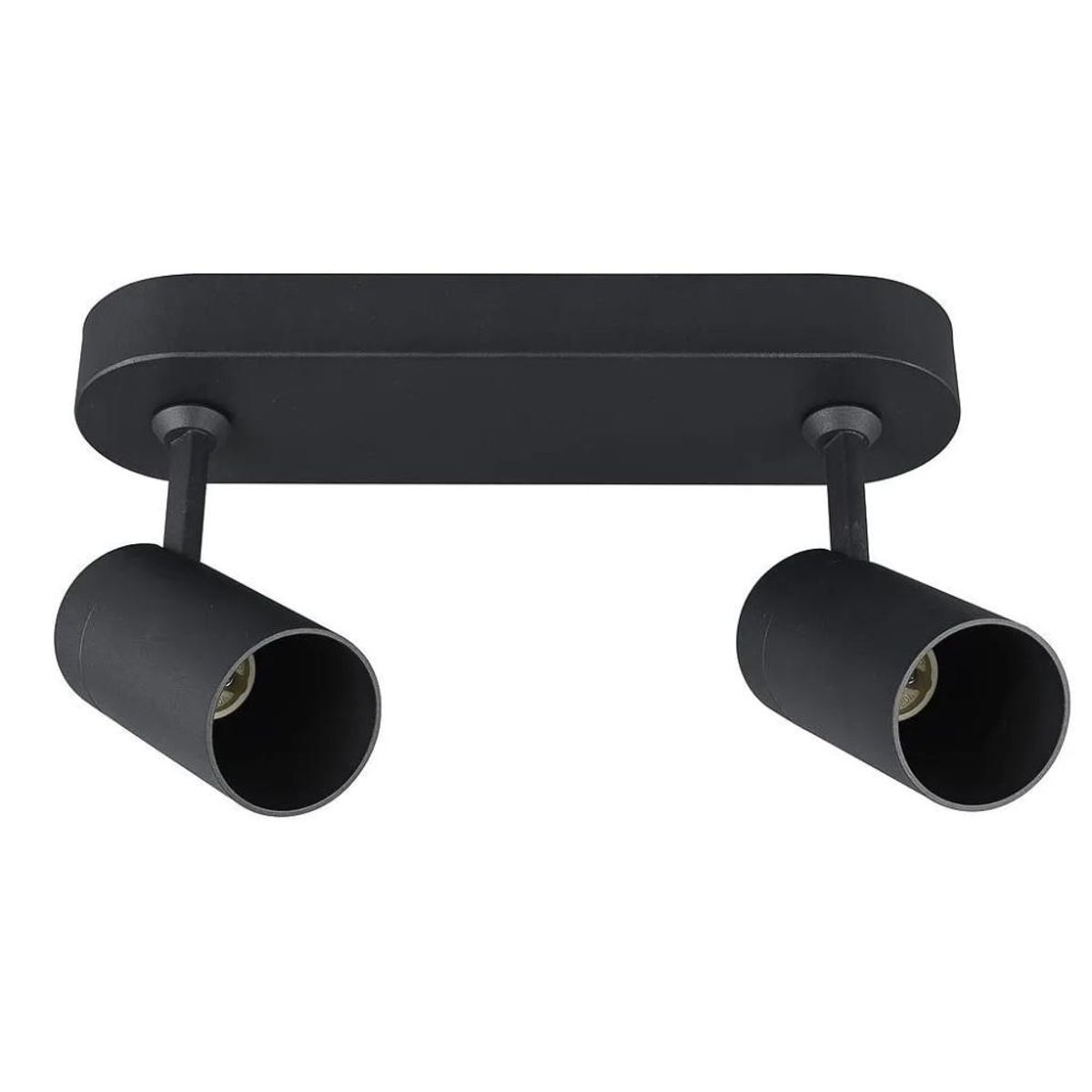 BP ILUMINACION - Foco Sobrepuesto Arsis II XL 2 Luces Negro Mate BP