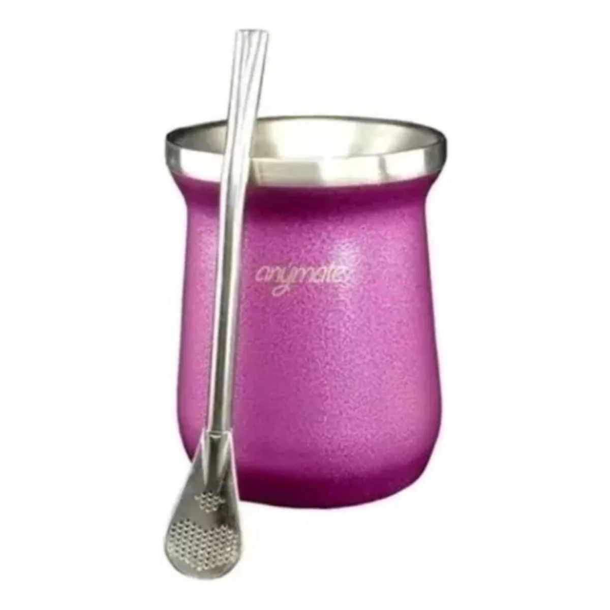 GENERICO - Mate 236ml Con Bombilla Anymate Premium Matero