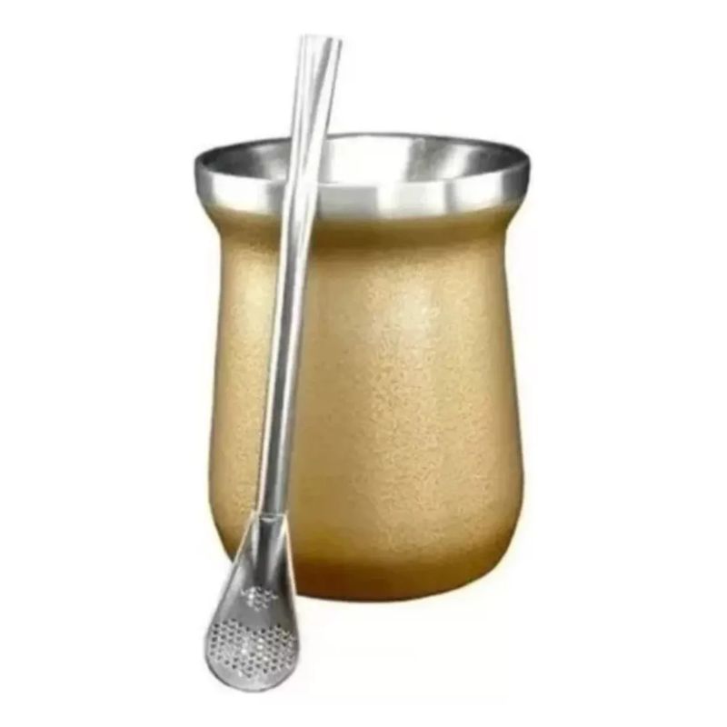 GENERICO - Mate 236ml Con Bombilla Anymate Premium Matero