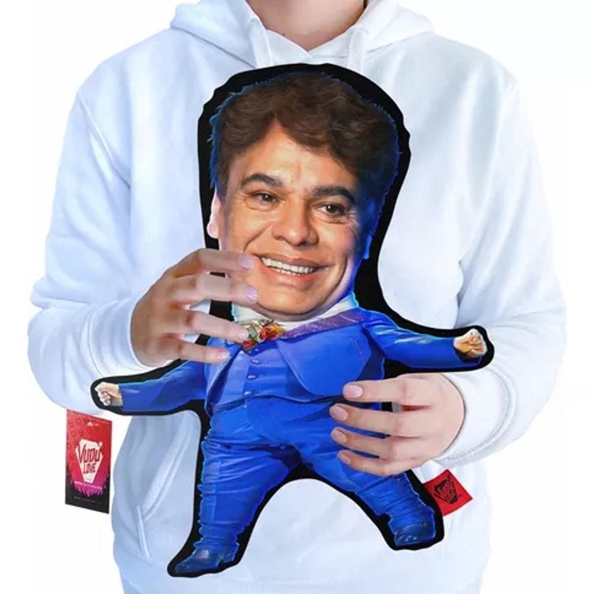 VUDU LOVE - Cojín Peluche Juan Gabriel Chiquito 40x30cm Vudú Love