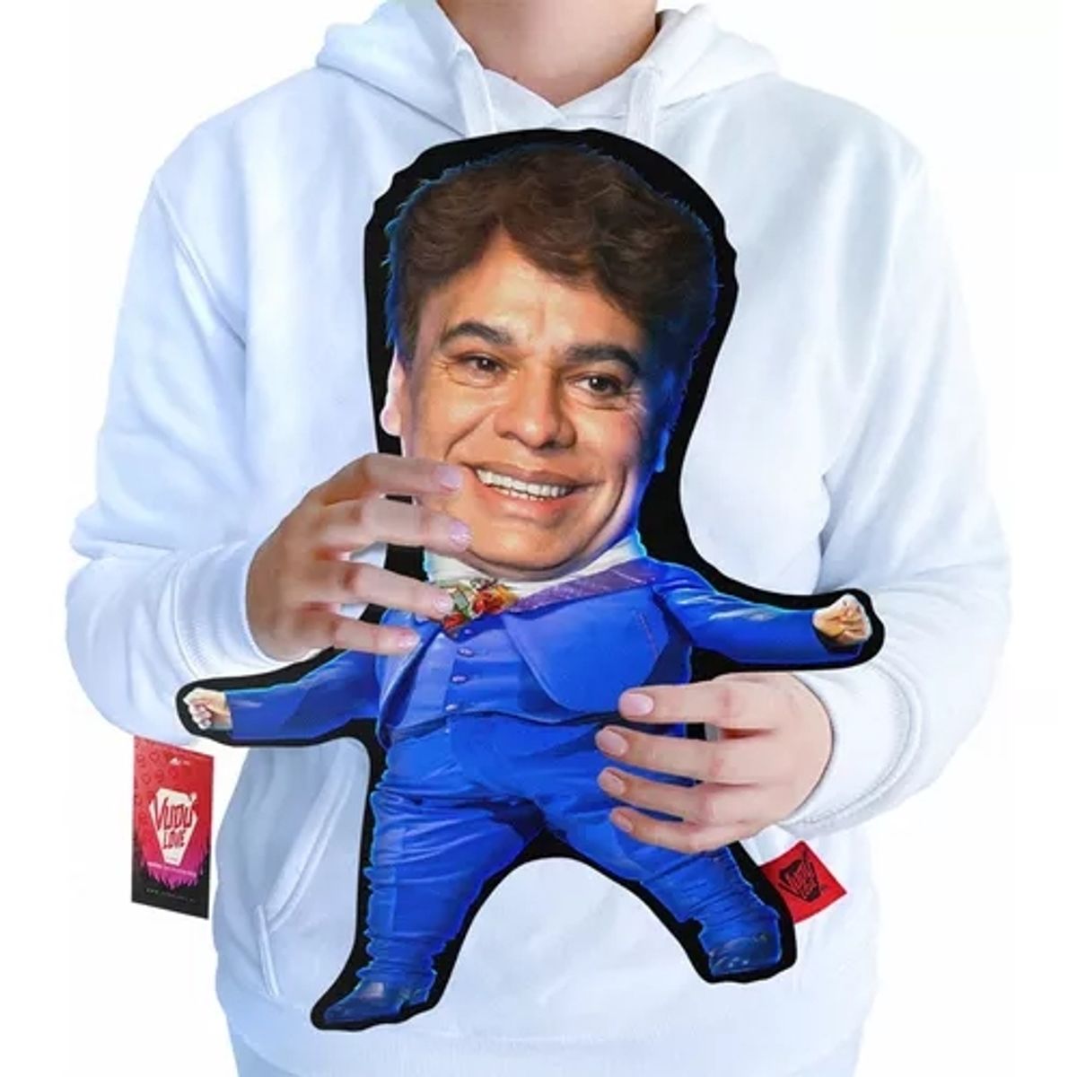 VUDU LOVE - Cojín Peluche Juan Gabriel Chiquito 40x30cm Vudú Love