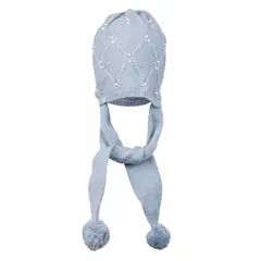 PILLIN - Gorro Bebé Niña Gris