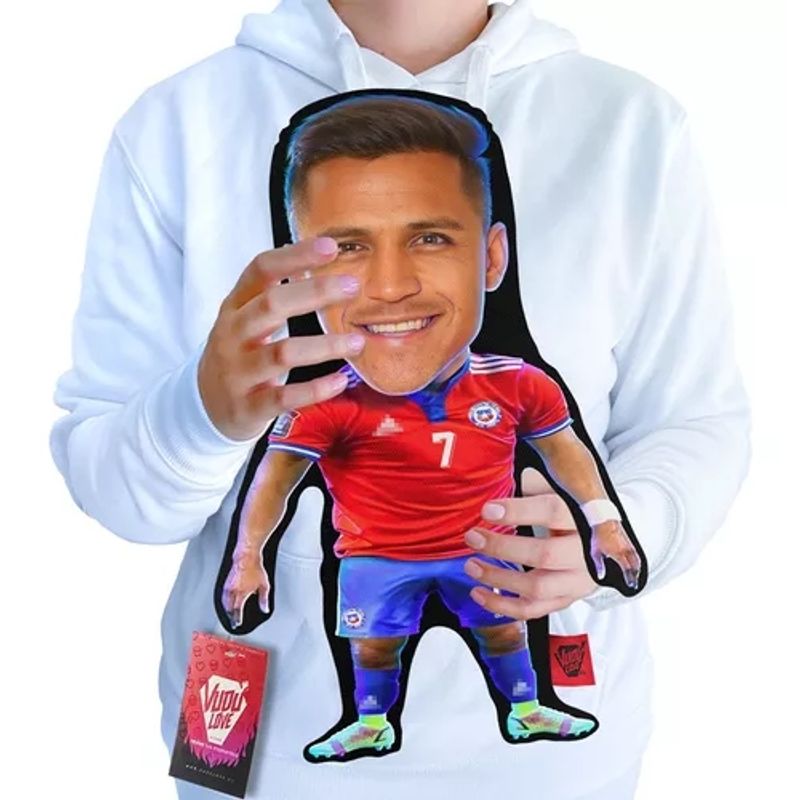 VUDU LOVE - Cojín Alexis Sánchez Chiquito 40cm Vudú Love