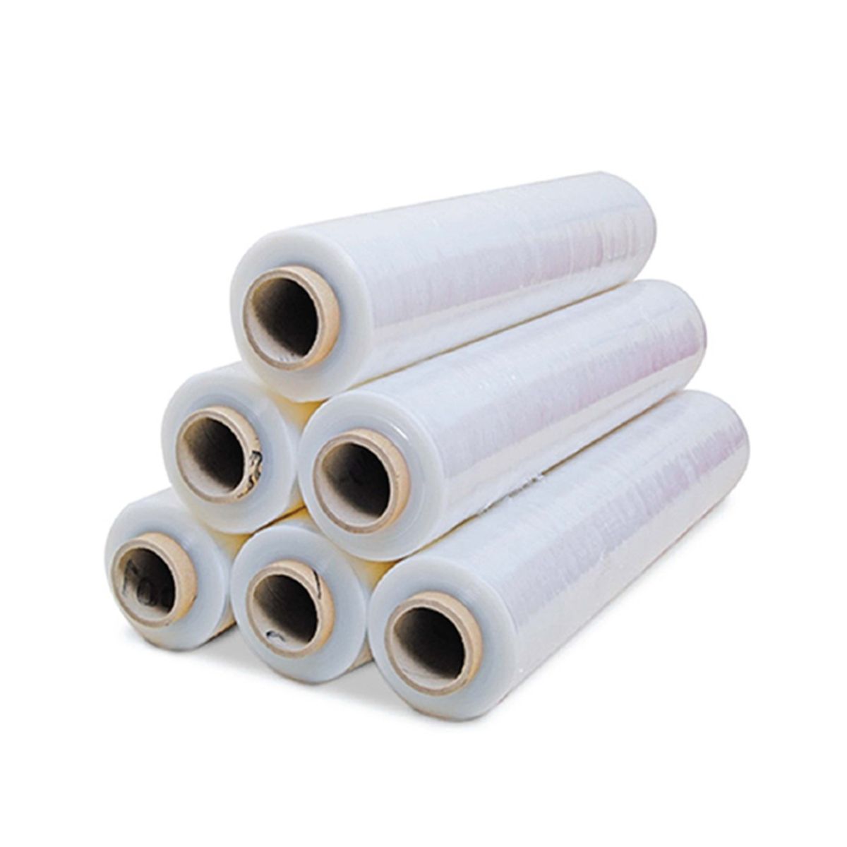 GENERICO - Pack 6 Film Plastico Stretch Transparente / Rollo 300 M Reales GENERICO