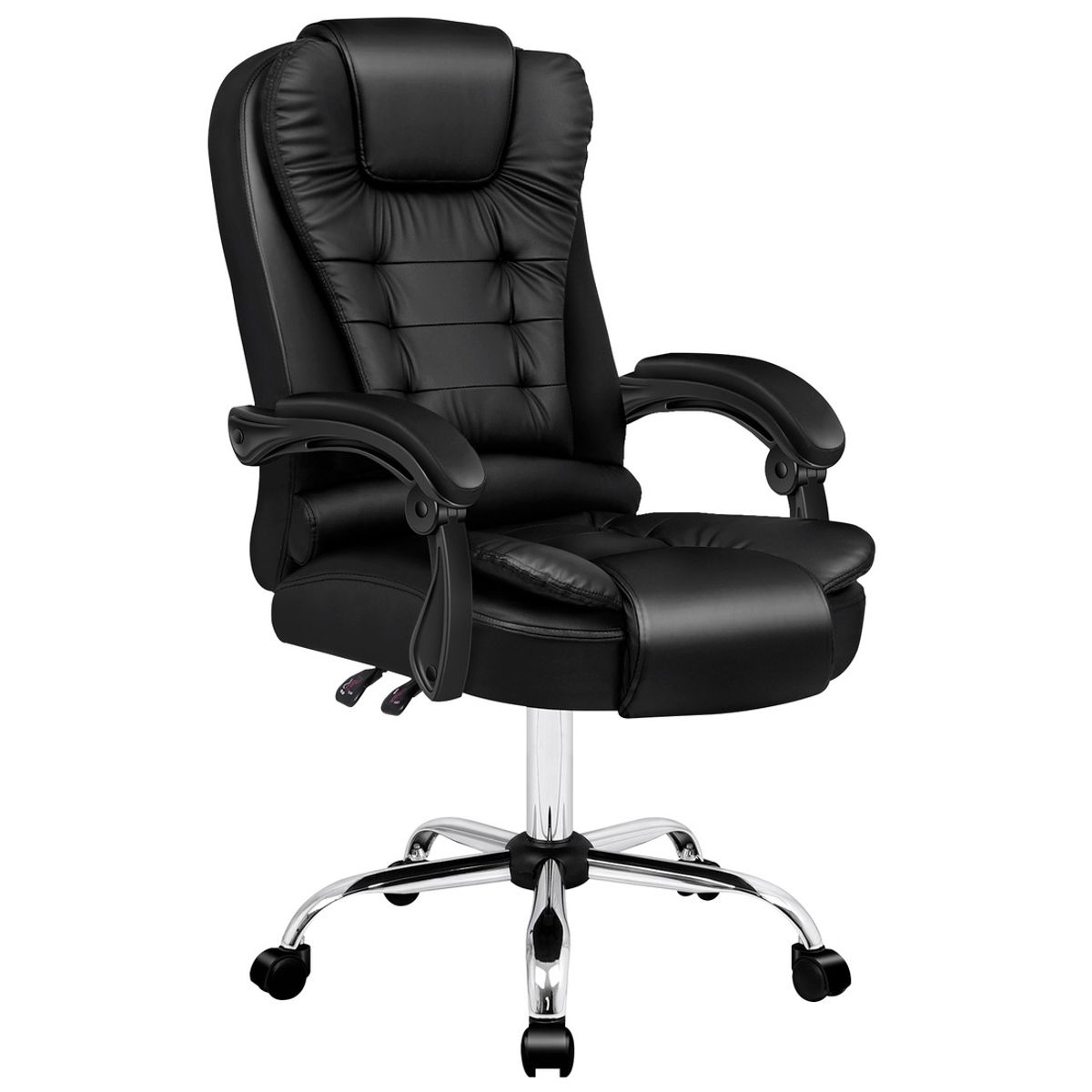 EMPOLI - Silla de Oficina Empoli Reclinable Altura Ajustable Negro