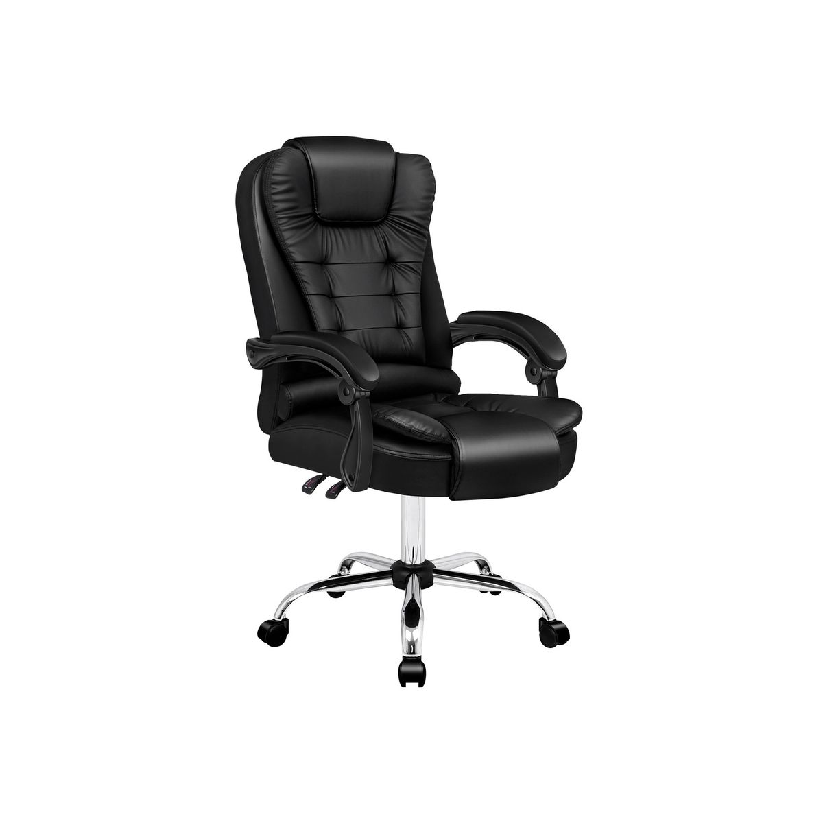 EMPOLI - Silla de Oficina Empoli Reclinable Altura Ajustable Negro