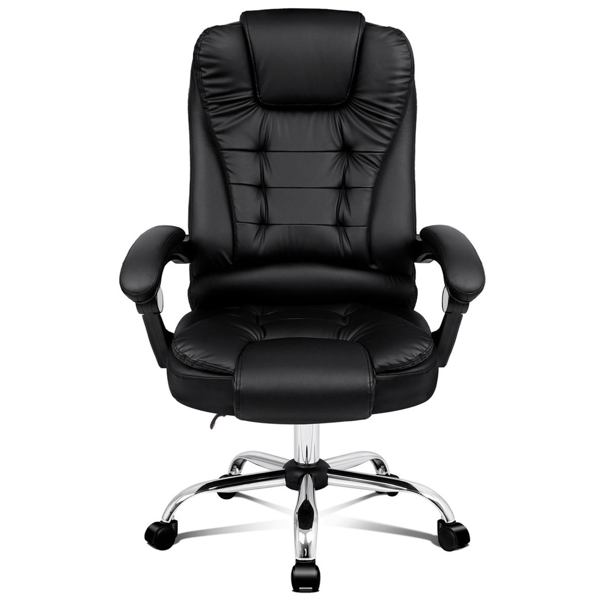 EMPOLI - Silla de Oficina Empoli Reclinable Altura Ajustable Negro