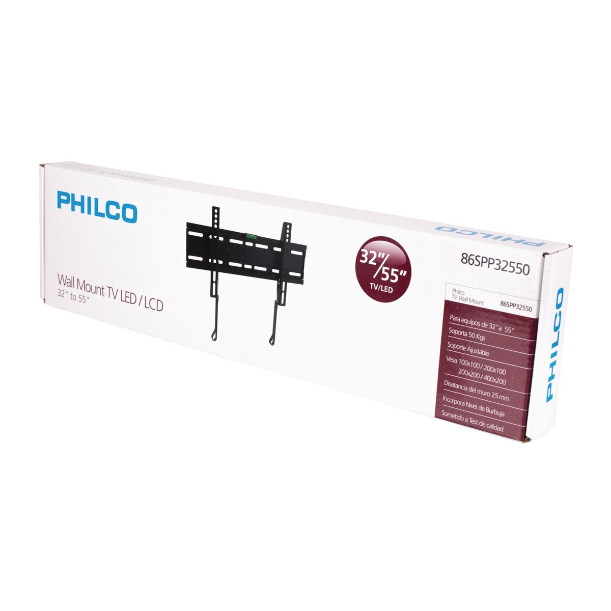 PHILCO - Soporte LED/LCD para 32" a 55" Fijo al muro Soporta hasta 35 kg - Philco PHILCO