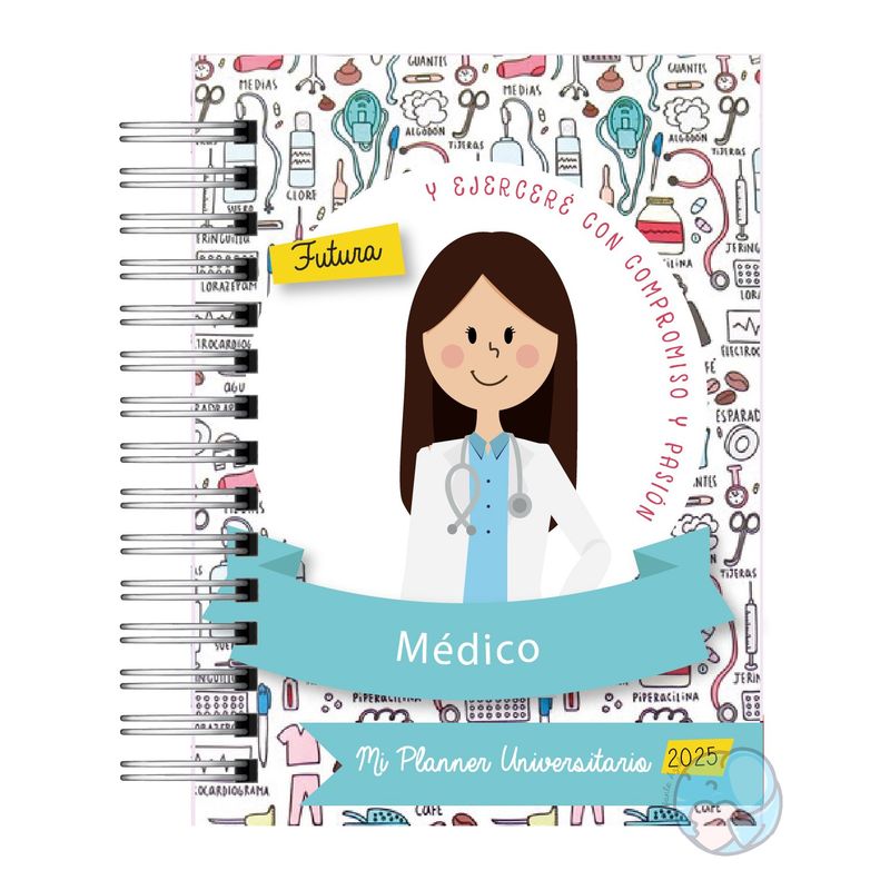 ELEFANTE AZULL - Planner Universitario Medicina 2025