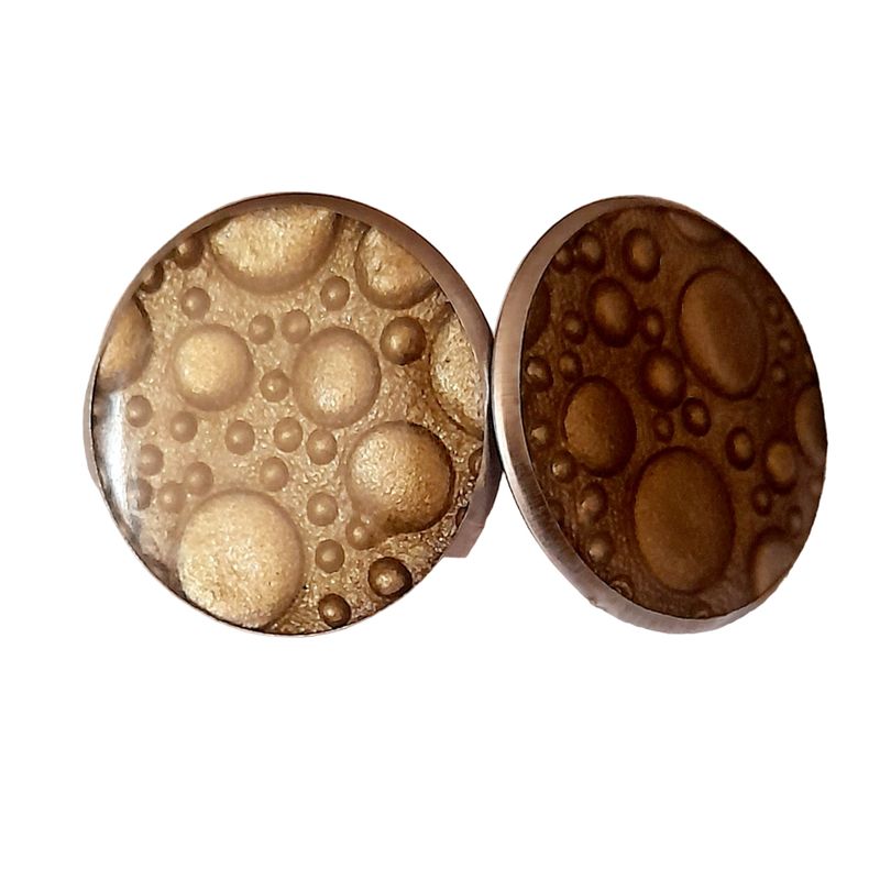 CATHALIFAUDJOYAS - Aros ecocuero resina CathalifaudJoyas