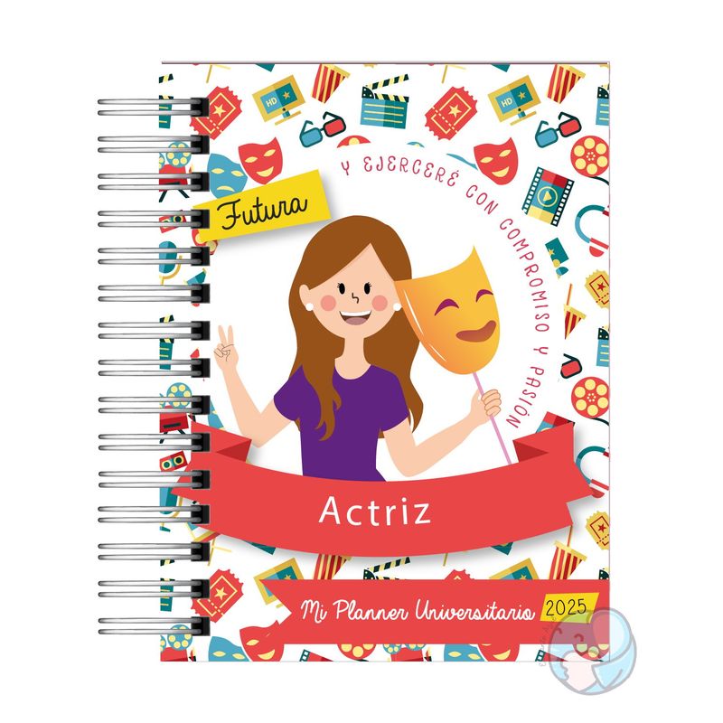 ELEFANTE AZULL - Planner Universitario Actriz 2025