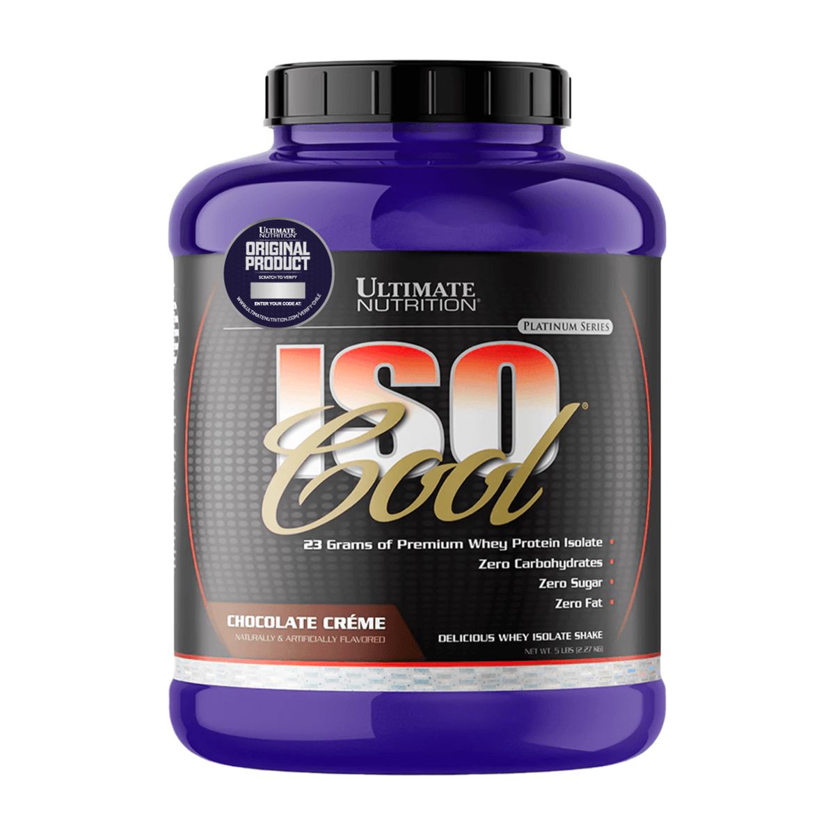 ULTIMATE NUTRITION - Iso Cool, Isolate Protein (5 Lb) - Original - CHOCOLATE