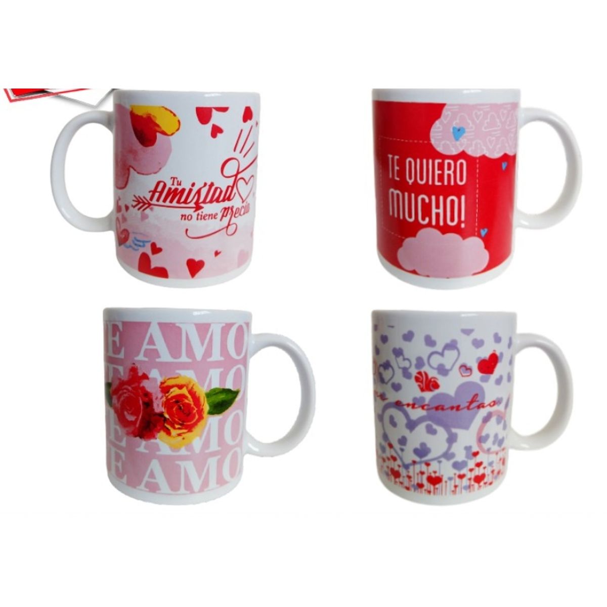 GENERICO - Taza Ceramica Diseños Surtidos - 10Cm De Alto