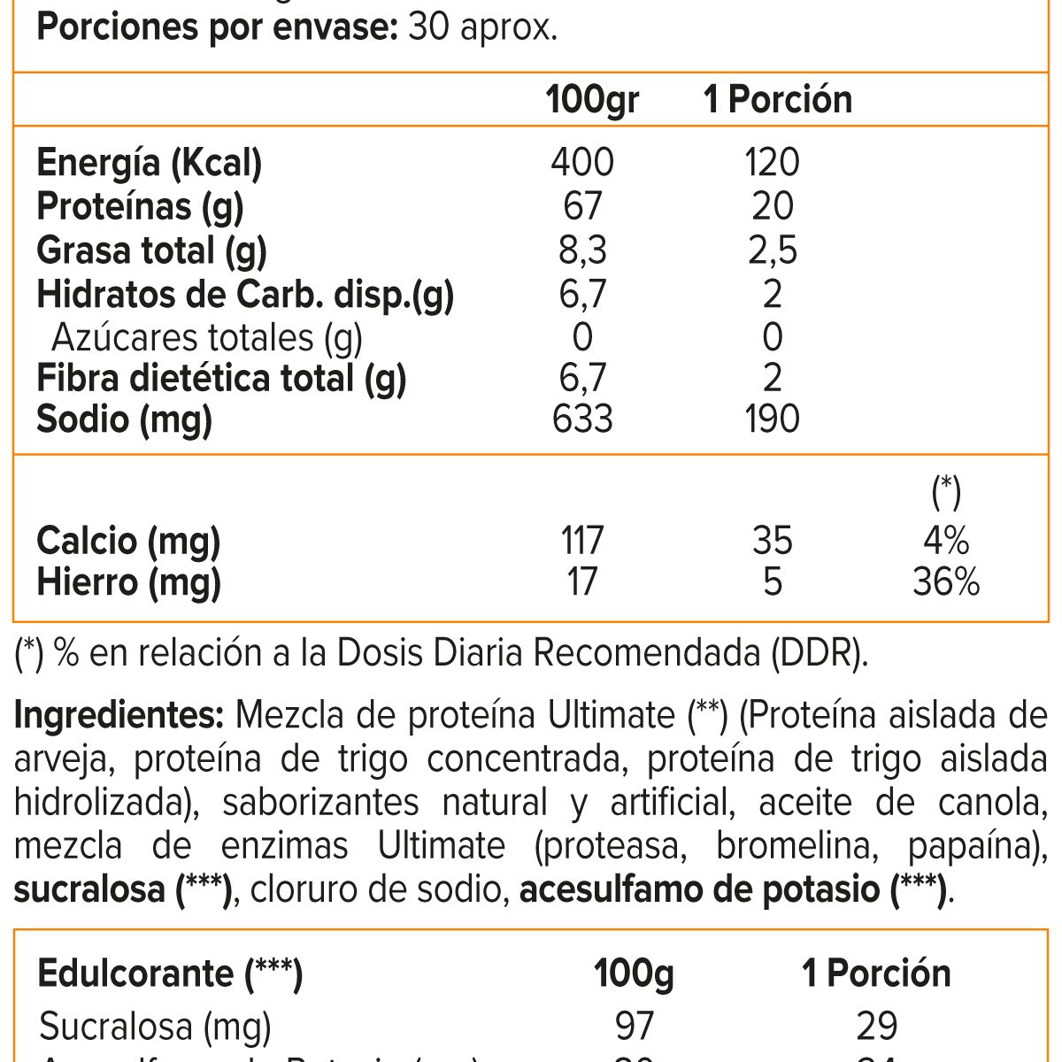 ULTIMATE NUTRITION - Protein Isolate, Proteína Vegetariana (2 Lb) - Original - CHOCOLATE