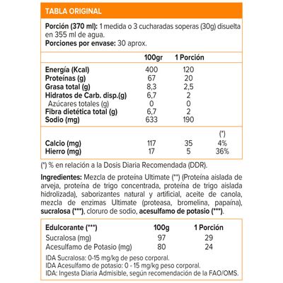 Imagen 2 del producto Protein Isolate, Proteína Vegetariana (2 Lb) - Original - CHOCOLATE