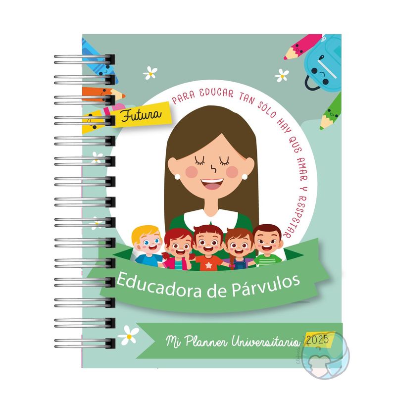 ELEFANTE AZULL - Planner Universitario Educadora de Párvulos 2025