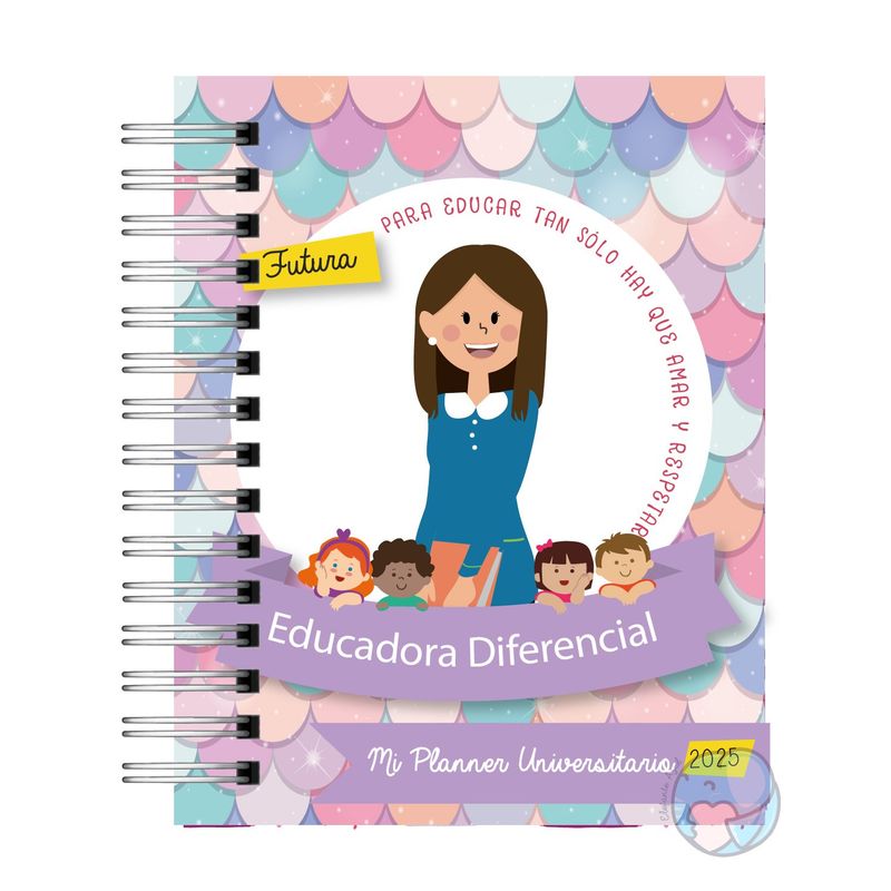 ELEFANTE AZULL - Planner Universitario Educadora Diferencial2025