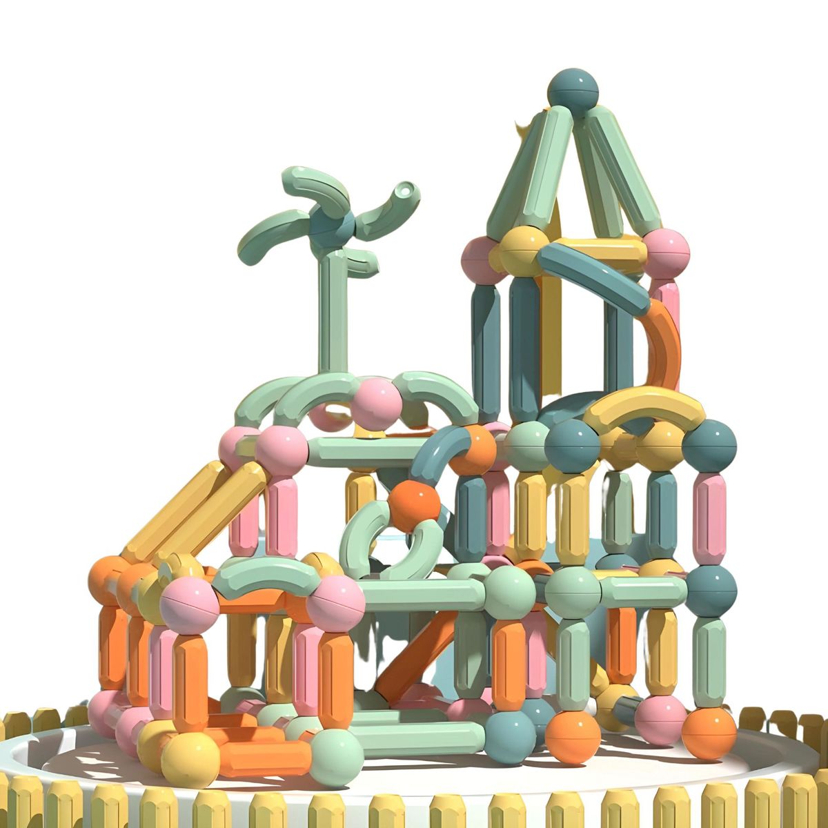 ONSHINE - BLOQUES MAGNÉTICOS 3D PARA CONSTRUCCIÓN 176 PIEZAS