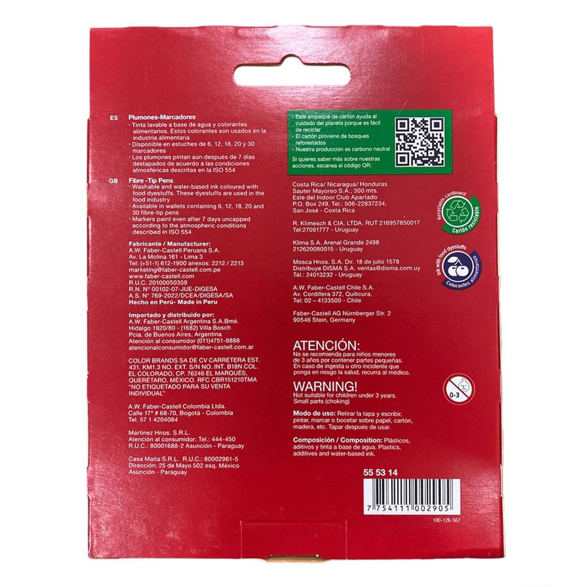 FABER-CASTELL - Marcador Faber-Castell Fiesta 12 colores