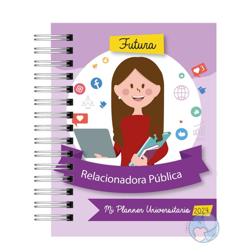 ELEFANTE AZULL - Planner Universitario Relaciones Publicas 2025