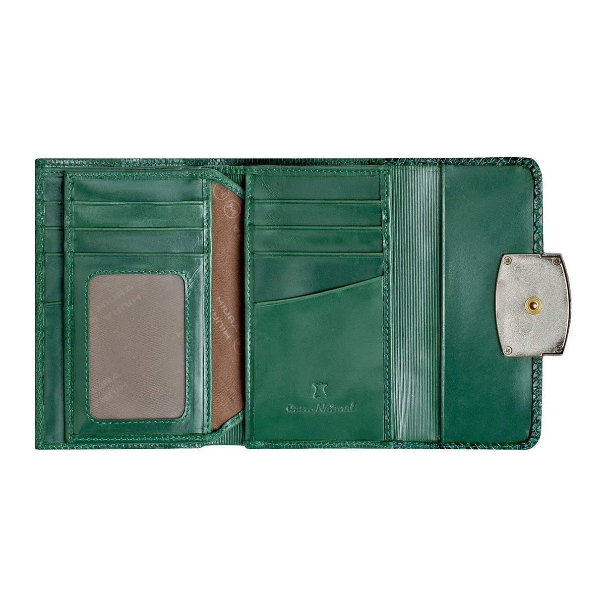 MIURA - Billetera Mujer Miura Mod Alina Cuero Natural con protección RFID