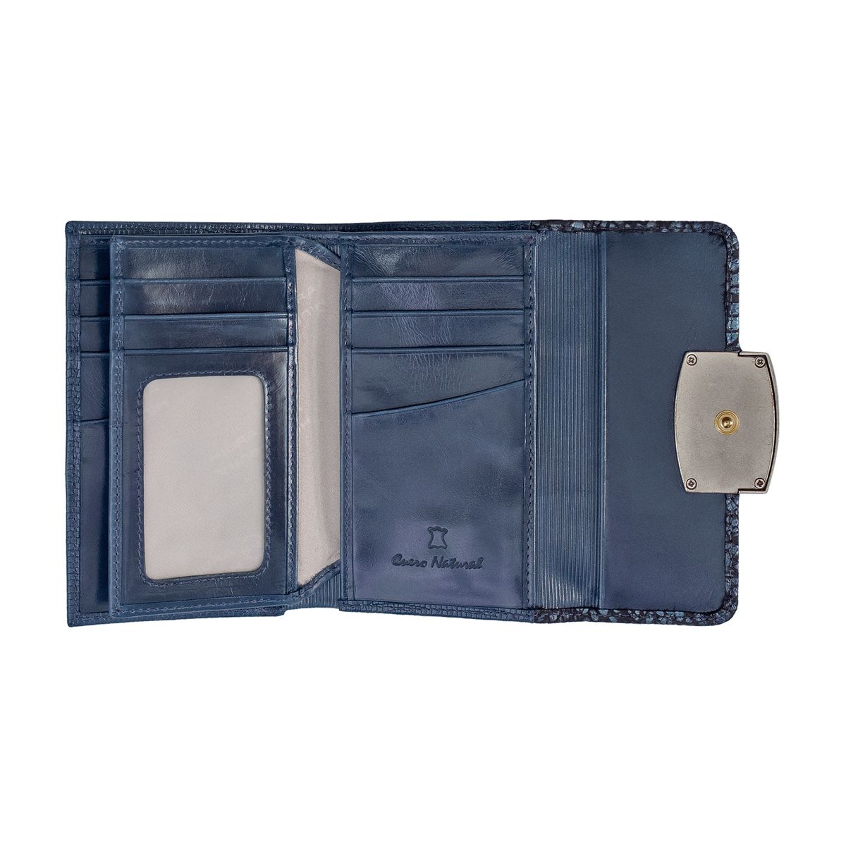 MIURA - Billetera Mujer Miura Mod Alina Cuero Natural con protección RFID