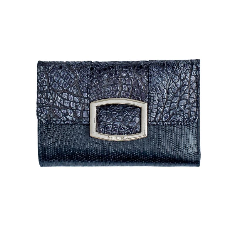 MIURA - Billetera Mujer Miura Mod Alina Cuero Natural con protección RFID
