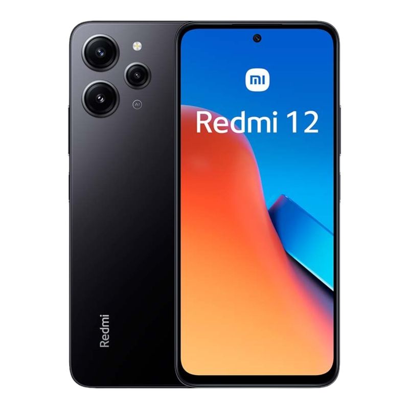 XIAOMI - Xiaomi Redmi 12 Dual Sim 128 Gb Midnight Black 4 Gb Ram.