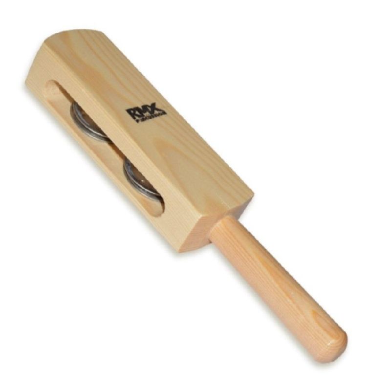 RMX - Sonajero de Madera con Tapa y chapas metálicas RMX