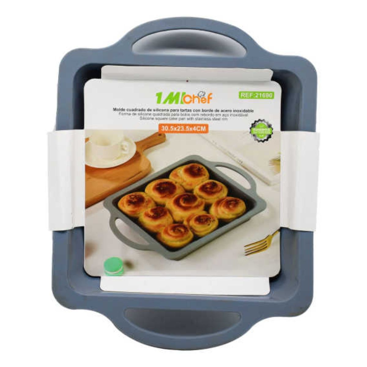 OEM - Molde Cuadrado De Silicona para Hornear con Mango