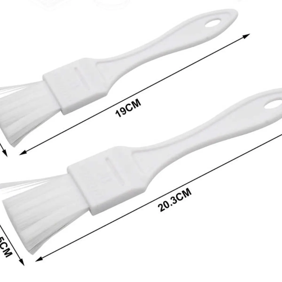 OEM - Set 2 Brochas De Cocina Y Repostería Blanco