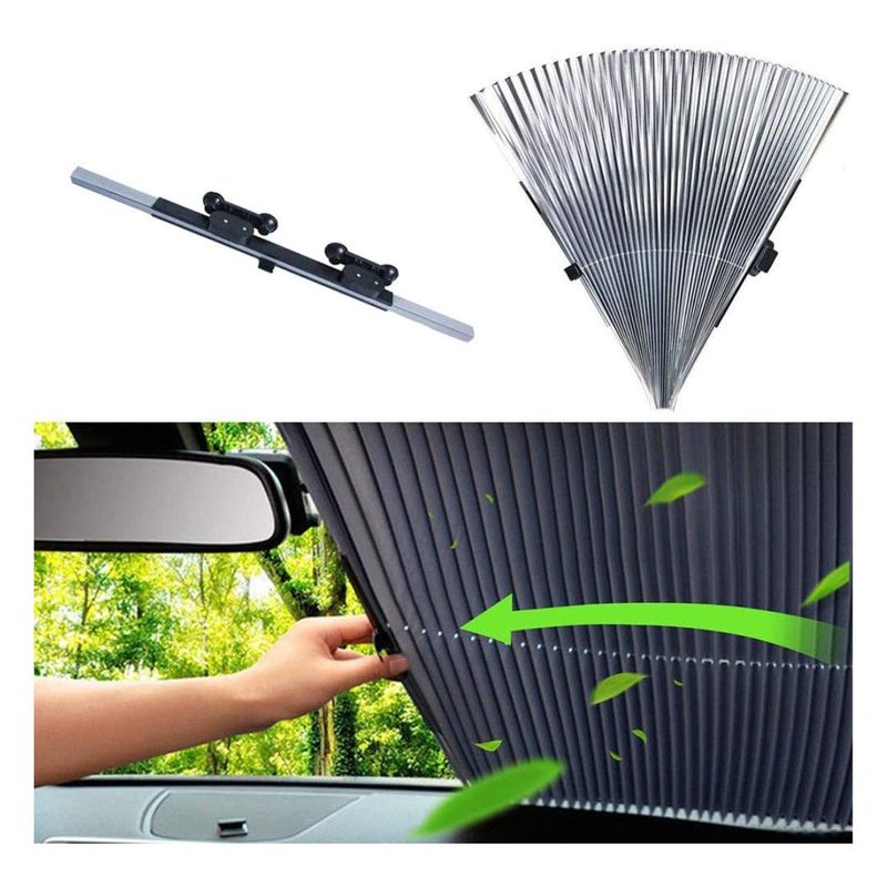 GENERICO - Cortina Plegable de 46 cm para Auto con Protección Solar