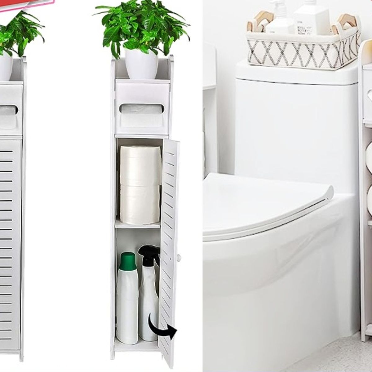 GENERICO - Estante Organizador De Baño 80x15cm 80 x 15 x 15cm