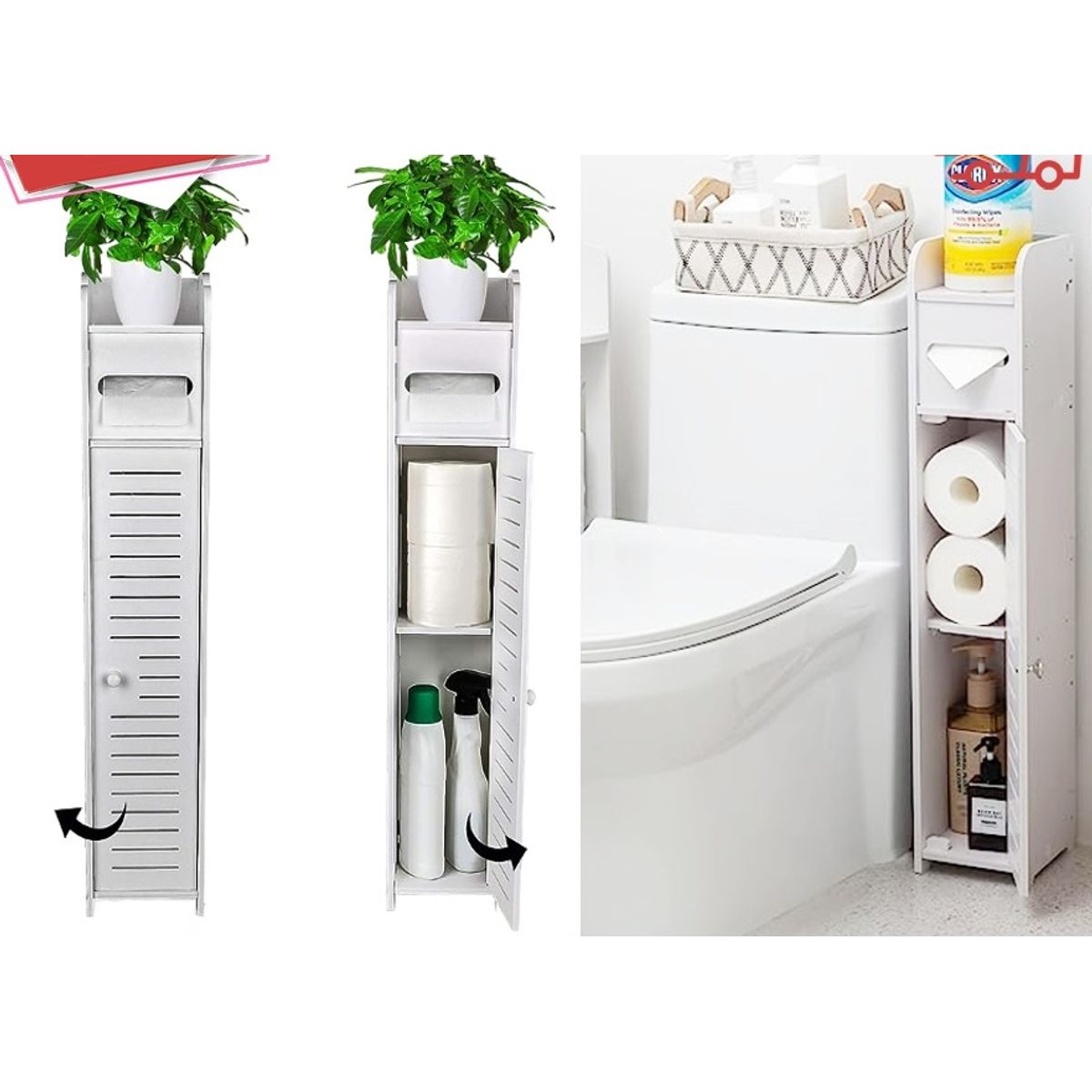 GENERICO - Estante Organizador De Baño 80x15cm 80 x 15 x 15cm