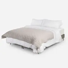 ROSEN - Piecera de Algodón Pure Stripes 110 x 230 cm Gris
