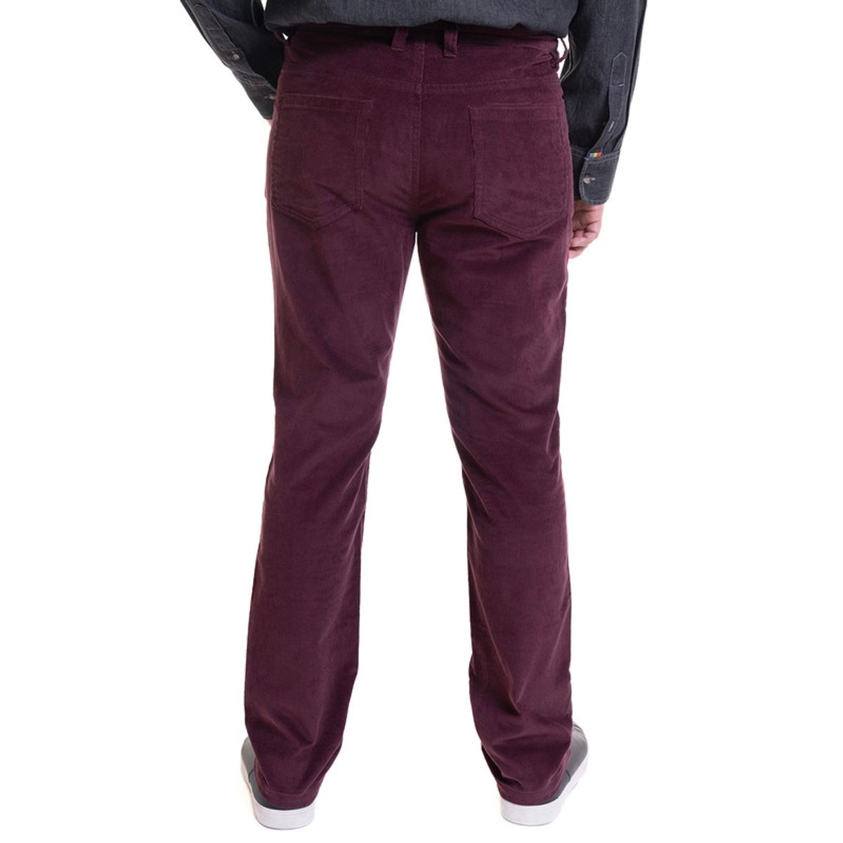 TRUVAL - Pantalon 5 Bolsillos Spandex Burdeo TRUVAL