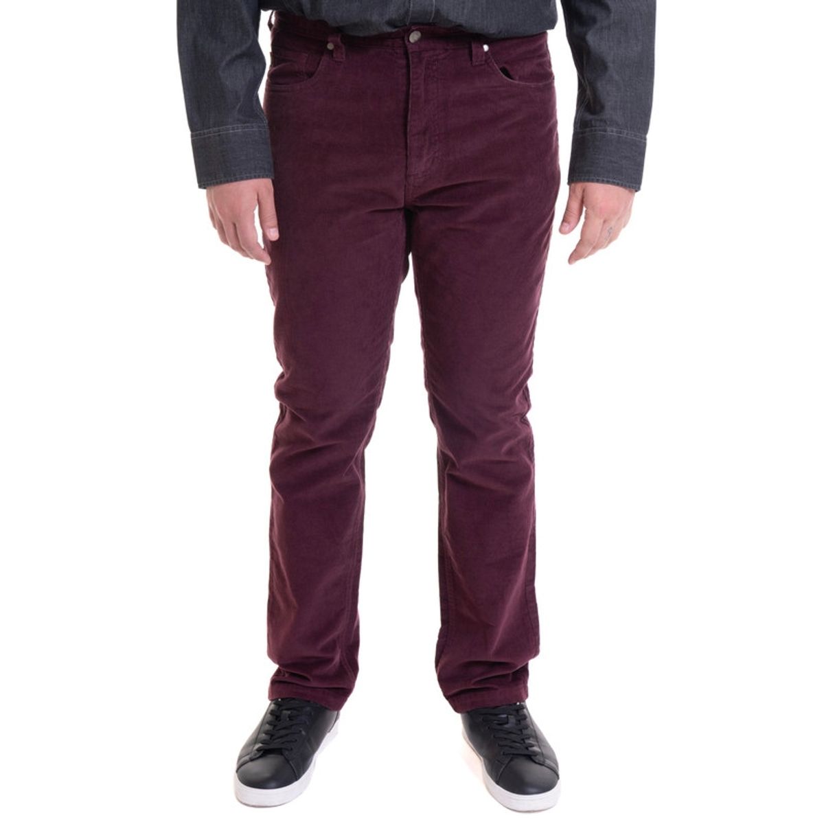 TRUVAL - Pantalon 5 Bolsillos Spandex Burdeo TRUVAL