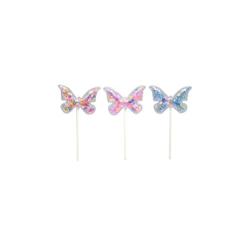 GENERICO - Topper De Mariposa 12cm 2pcs