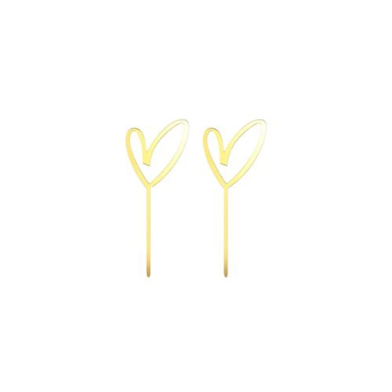 GENERICO - Topper Acrilico Corazon 4x10cm 2pcs